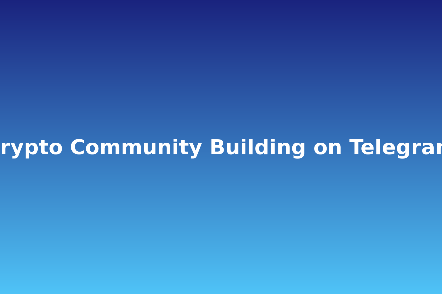 Crypto community and Telegram affiliate marketing